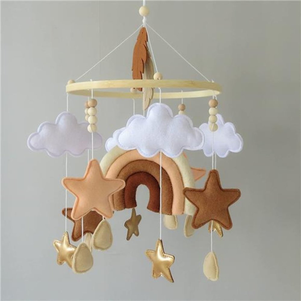Rainbow Crib Mobile Boho Baby Mobile for Crib Nursery DéCor